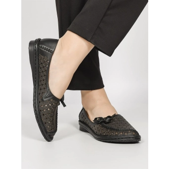 Слиперы женские летние натуральная кожа черные 1461-01 Слиперы женские летние натуральная кожа черные 1461-01