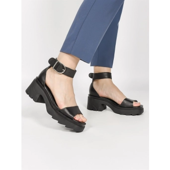 Босоножки женские летние натуральная кожа черные 2560-12-6265 Босоножки женские летние натуральная кожа черные 2560-12-6265