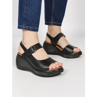 Босоножки женские летние натуральная кожа черные 2629-R002 Siyah Босоножки женские летние натуральная кожа черные 2629-R002 Siyah